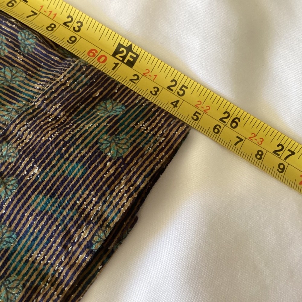 Women’s ROYAL ROBBINS LONG SLEEVE BUTTON UP SHIRT STRIPED W/ INSECT PATTERN XL - Picture 8 of 9